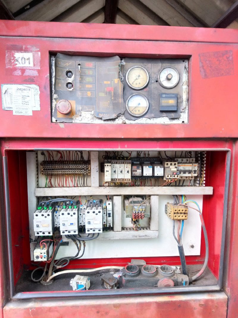 22kw vidali kompresor pano isleme ilk hali | Tel: 0(546) 452 27 46 Kompresör Tamir Bakım Servisi Pendik Tuzla AY Makina Otomasyon