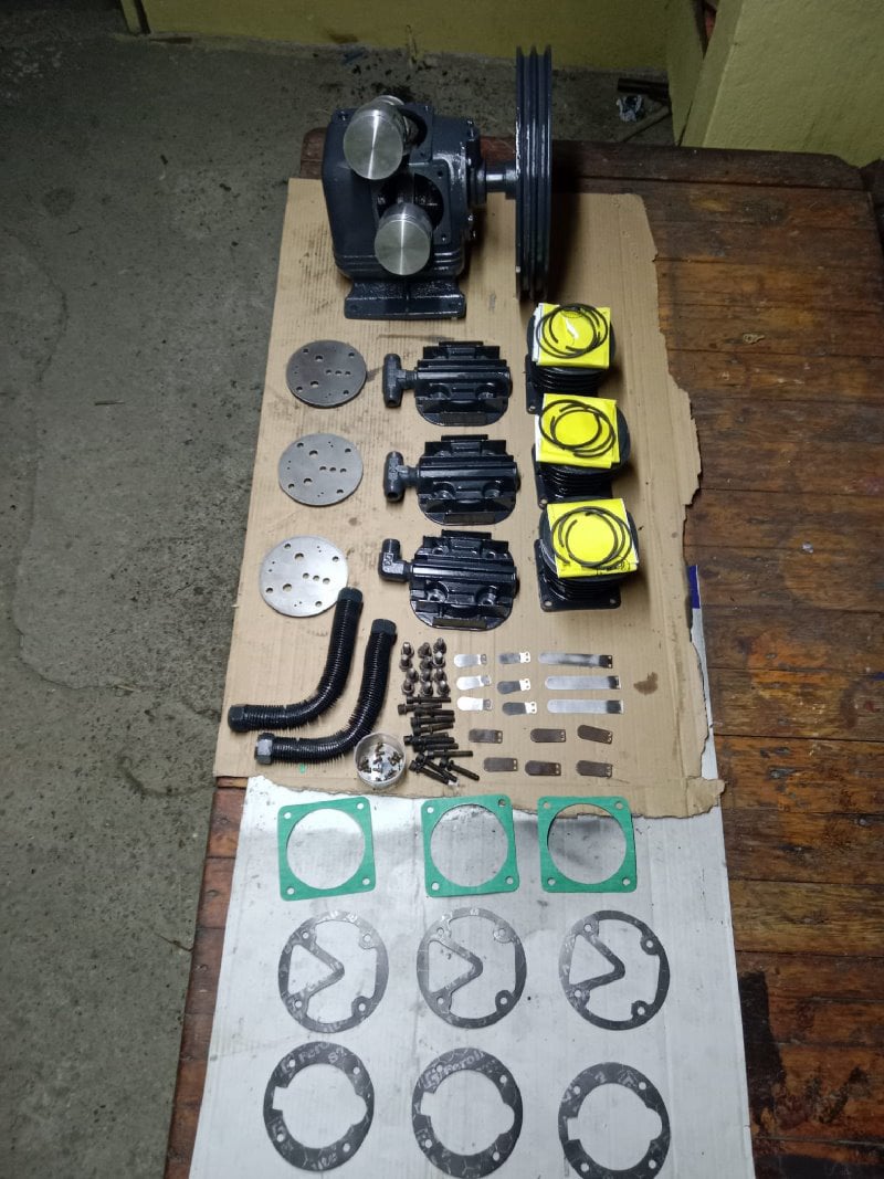 500 Lt. Pistonlu Hava Kompresör Revizyon İlk Hali | Tel: 0(546) 452 27 46 Kompresör Tamir Bakım Servisi Pendik Tuzla AY Makina Otomasyon