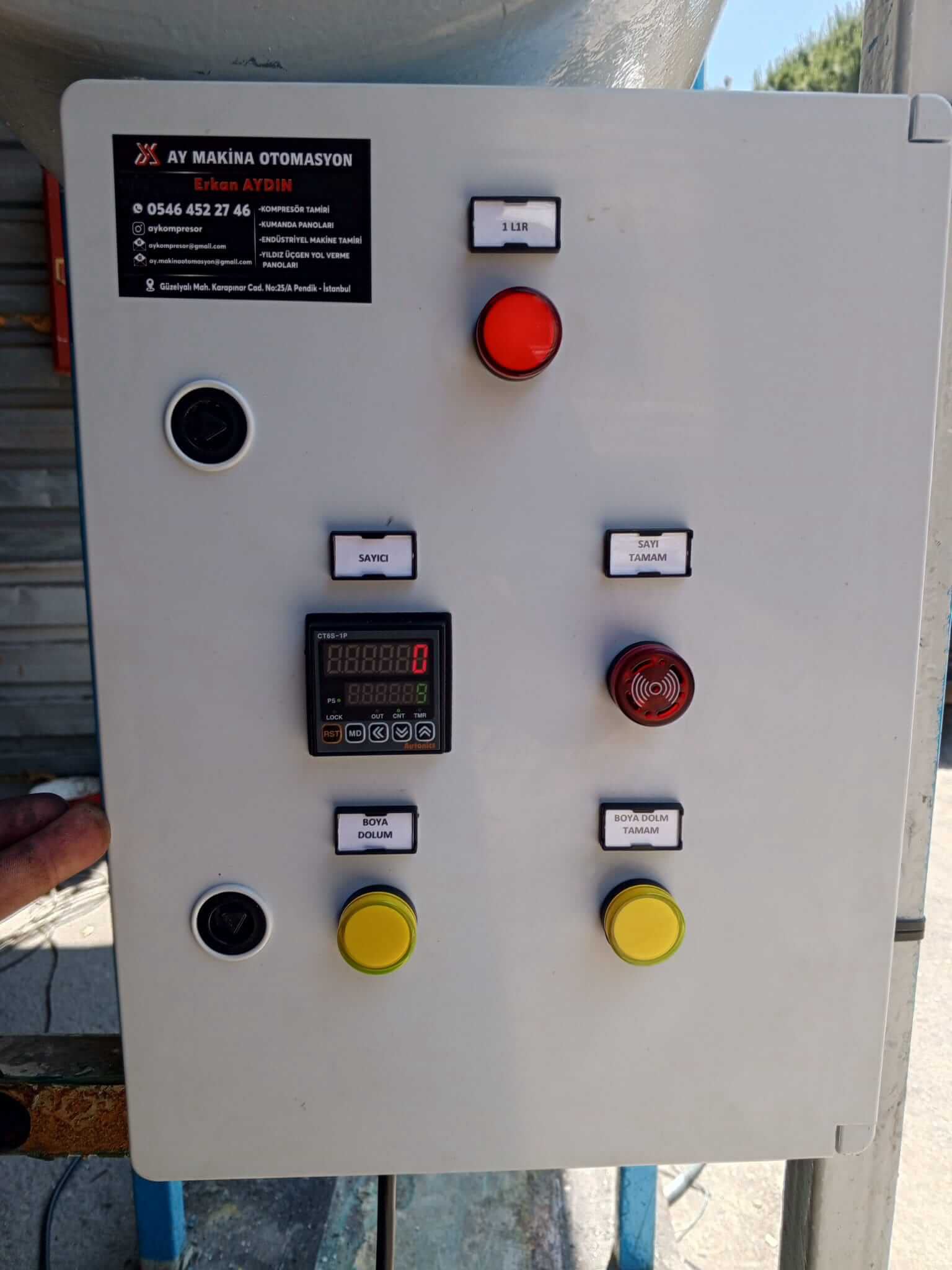 Dolum Makinası Pano Tesisatıi | Tel: 0(546) 452 27 46 Kompresör Tamir Bakım Servisi Pendik Tuzla AY Makina Otomasyon