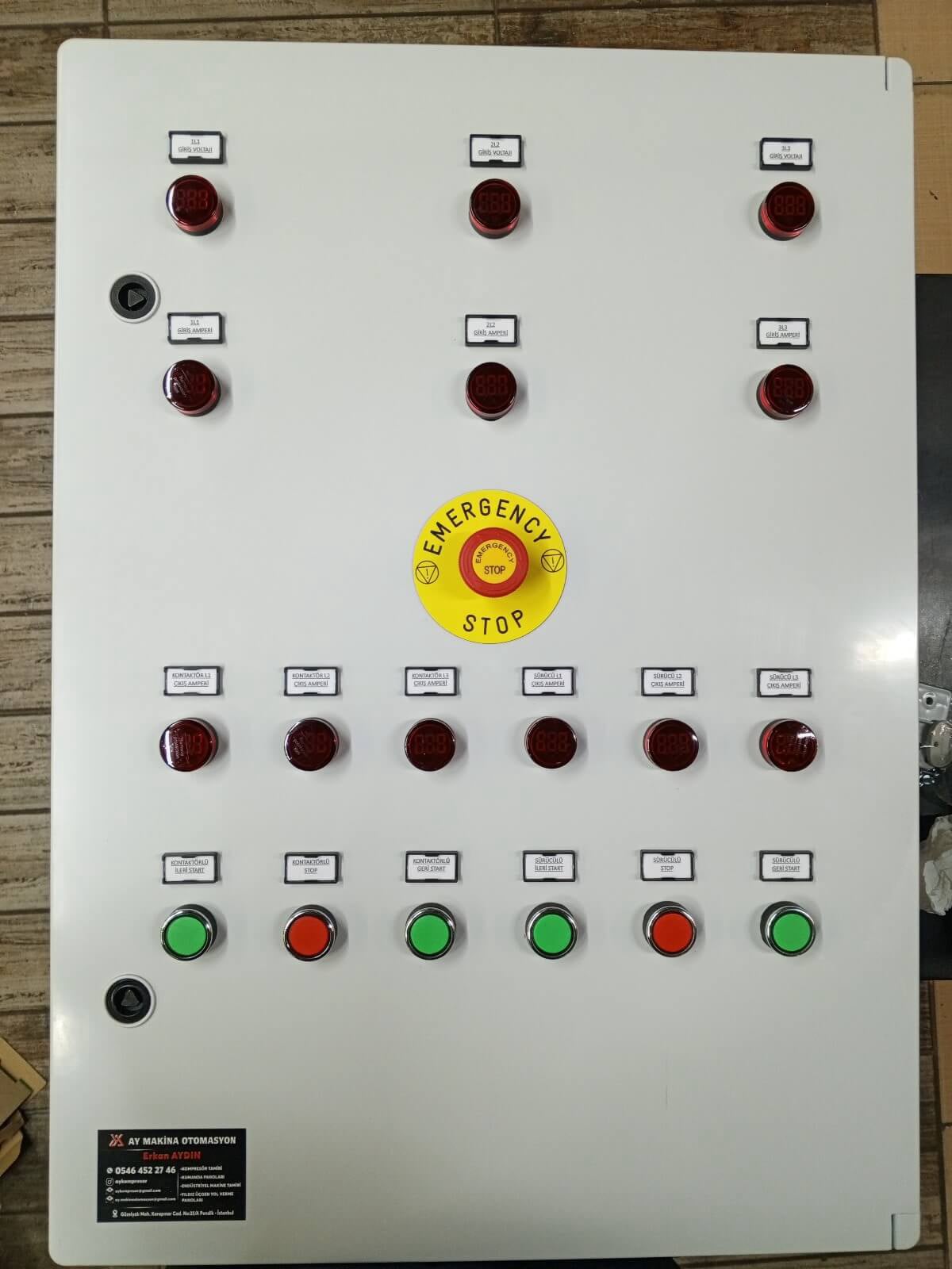 Motor Kontrol Panosu İmalatı | Tel: 0(546) 452 27 46 Kompresör Tamir Bakım Servisi Pendik Tuzla AY Makina Otomasyon