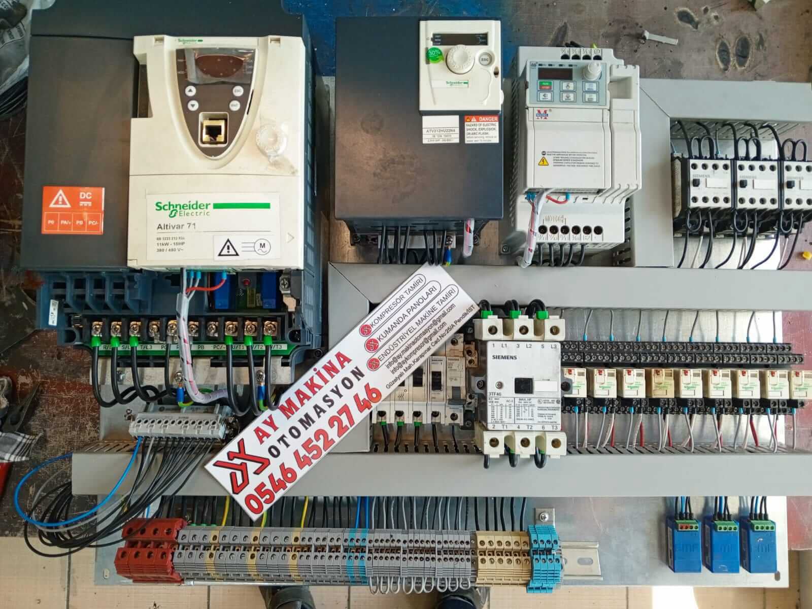 Vinç Panosu Tesisatı | Tel: 0(546) 452 27 46 Kompresör Tamir Bakım Servisi Pendik Tuzla AY Makina Otomasyon